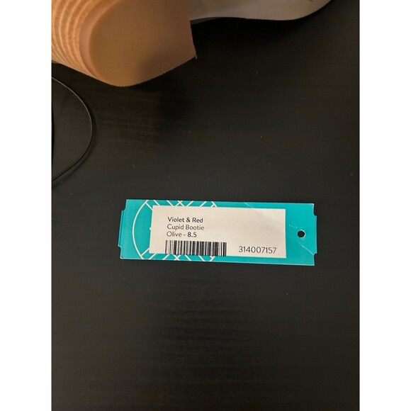 New Suede Olive 8.5 Violet & Red Cupid Bootie - Picture 5 of 5